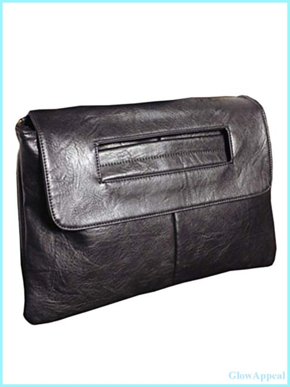Large PU Leather Clutch Crossbody Bag Removable Strap High Capacity